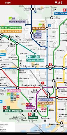 Barcelona Metro Map (Offline)のおすすめ画像2