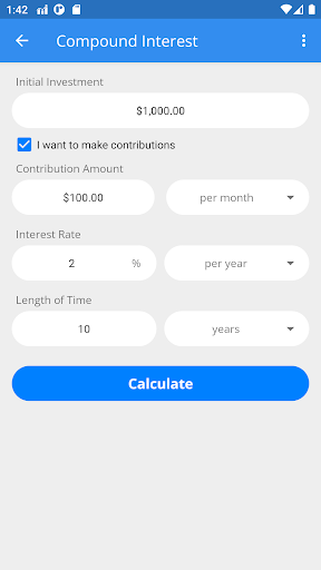 Screenshot of Compound Interest
