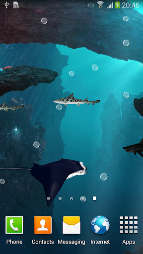 Android application 3D Sharks Live Wallpaper Lite screenshort