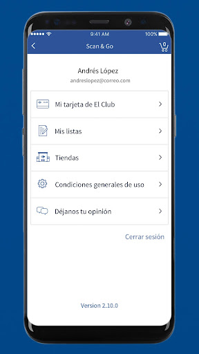 Scan & Go Screen 2