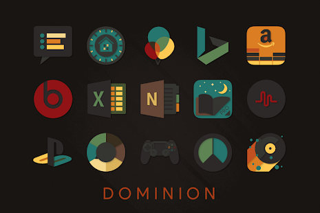 Dominion - Dark Retro Icons Ảnh chụp màn hình