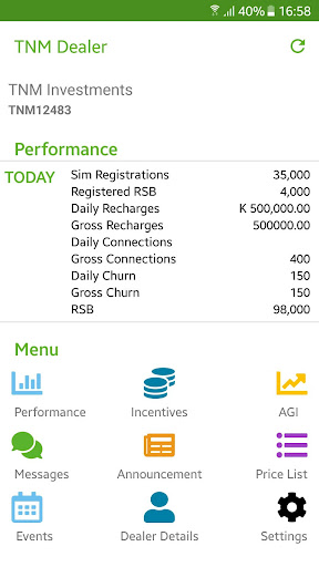 TNM Dealer App Screen 2