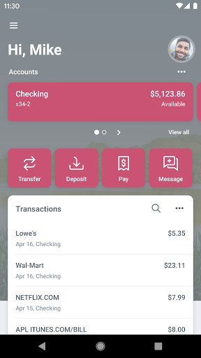My Cornerstone Bank Screen 2