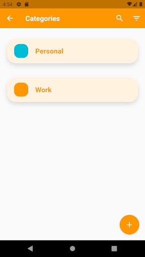 Android application PasswordBook screenshort