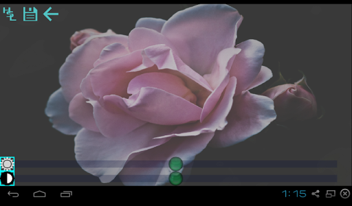 Android application Image Editor Brightness Color screenshort