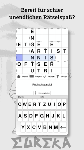 Android application Eureka! Kreuzworträtsel screenshort