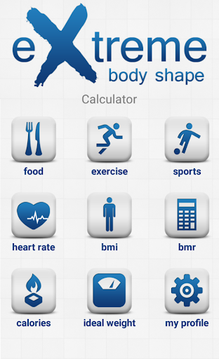 Android application Extreme Body Shape Calculator screenshort