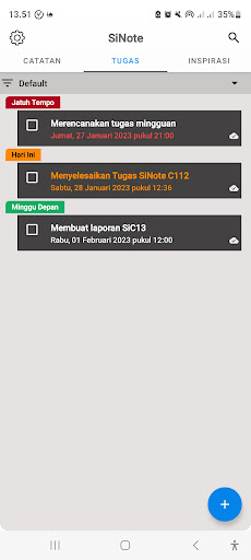 SiNote - Todo list and notes Screen 2