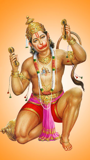 Android application lord hanuman wallpaper screenshort