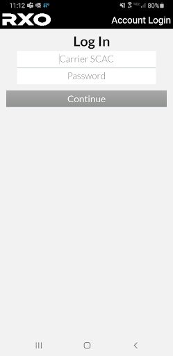 MT Expedite Carrier App Screen 2