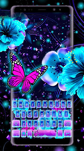 Android application Neon Butterfly 2 Theme screenshort