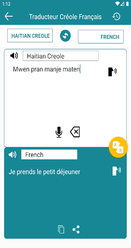 French Creole Translation Screen 3