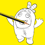 draw Oddbods character easy icon