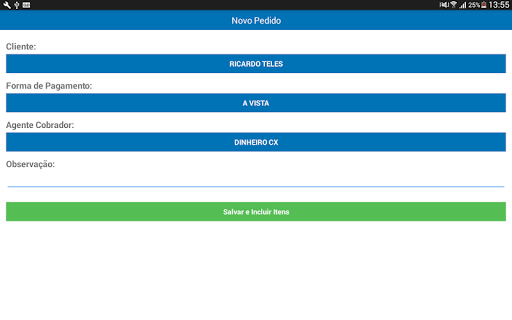 Android application Frente de Loja Vendas - Rica I screenshort