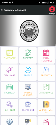 Android application Saraswathi Vidyamandir School screenshort