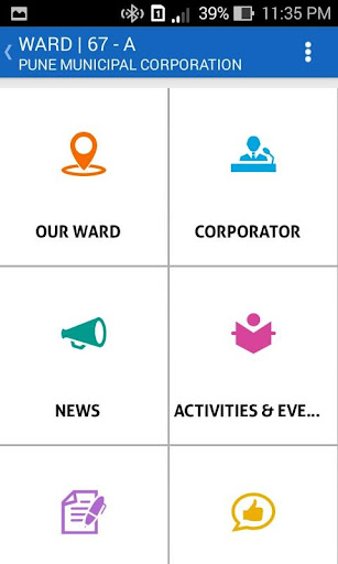 Android application Pune Smart Ward screenshort
