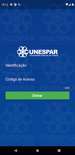 Android application ID Unespar screenshort