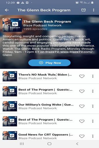 Android application Glenn Beck Podcast screenshort