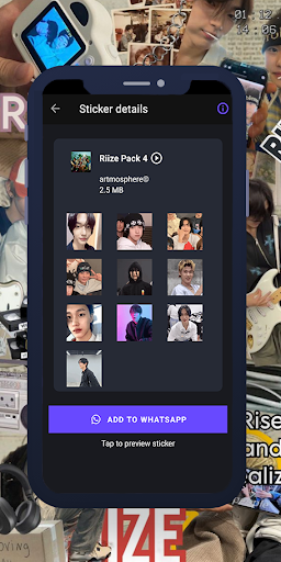Riize Animated WAStickers Screen 3