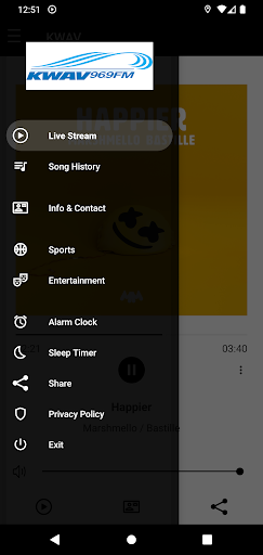 KWAV 96.9 Screen 3