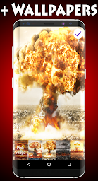 Nuclear Bomb Lock Screen & Wallpaper