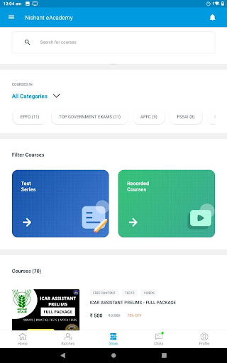 Nishant eAcademy Screen 2