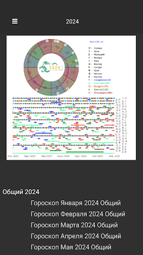 Астрологический календарь 2024 Screen 3