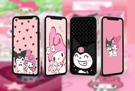 Kuromi and My Melody Wallpaper