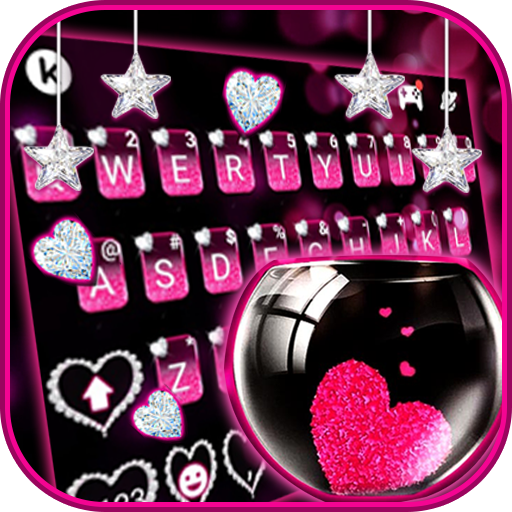 Pink Heart Glass Theme 1.0 Icon
