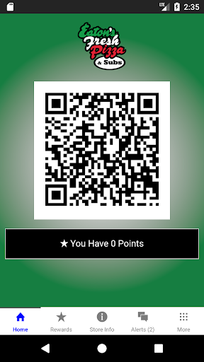Eatons Pizza Rewards Screen 2