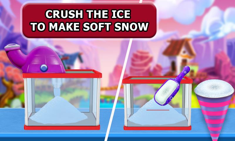 Screenshot 2 Fabricante de cono de hielo arco iris de nieve android