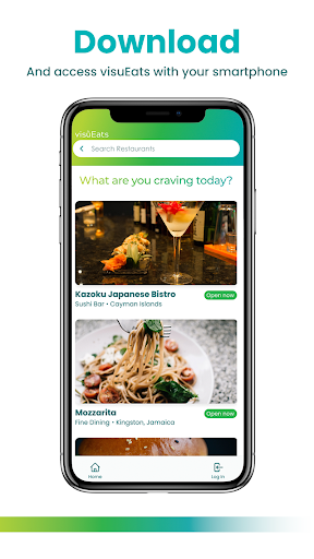 Android application visuEats screenshort