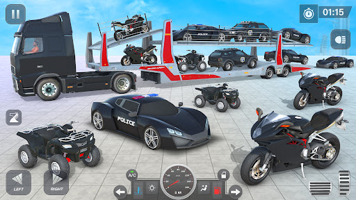 US Police ATV Transport Games Screen 2