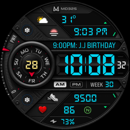 MD325 Sport Watch Face