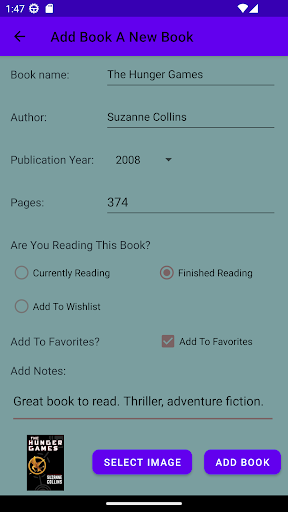 My Library - Books Collection Screen 3
