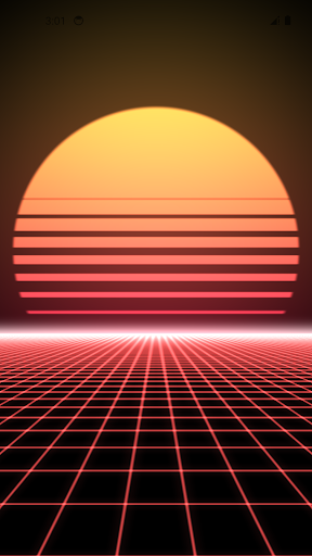 Screenshot of Retrowave Live Wallpapers