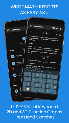 Android application Math Editor screenshort