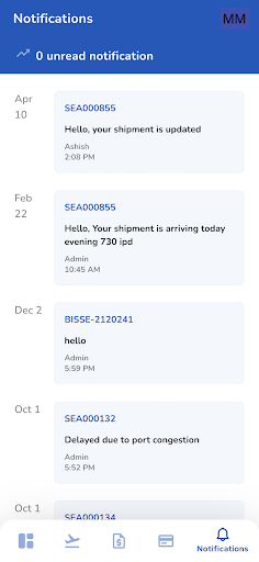 MRPL Tracking Screen 3