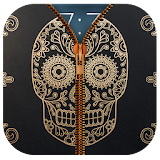 Skull Zipper Lock Screen - NEW icon