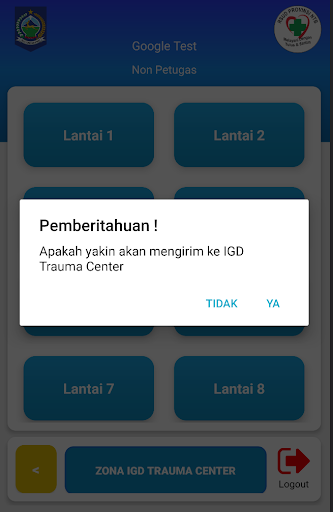 CodeBlue RSUD Provinsi NTB Screen 2