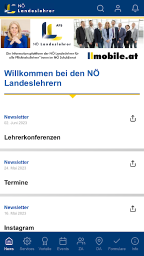Android application LLmobile | NÖ Landeslehrer screenshort