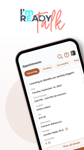 Android application I'm Ready, Talk screenshort