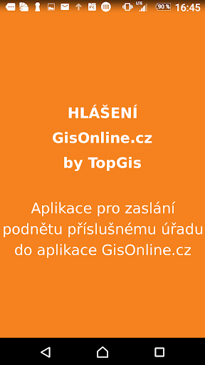 Android application Hlášení GisOnline.cz screenshort