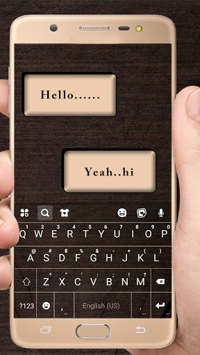 Android application Grey Wood Keyboard Background screenshort