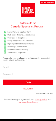 Android application Destination Canada screenshort