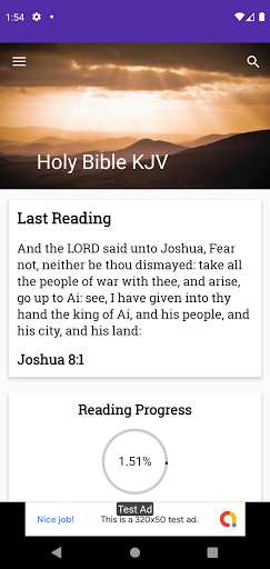 Android application King James Bible screenshort