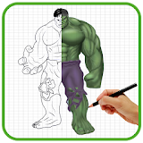 How To Draw Super Hero Halk icon