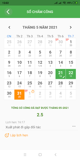 Sổ Chấm Công Screenshot 3 - AppWisp.com