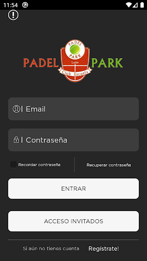 Android application Pádel Park León screenshort