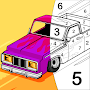 Cars Color By Number Book